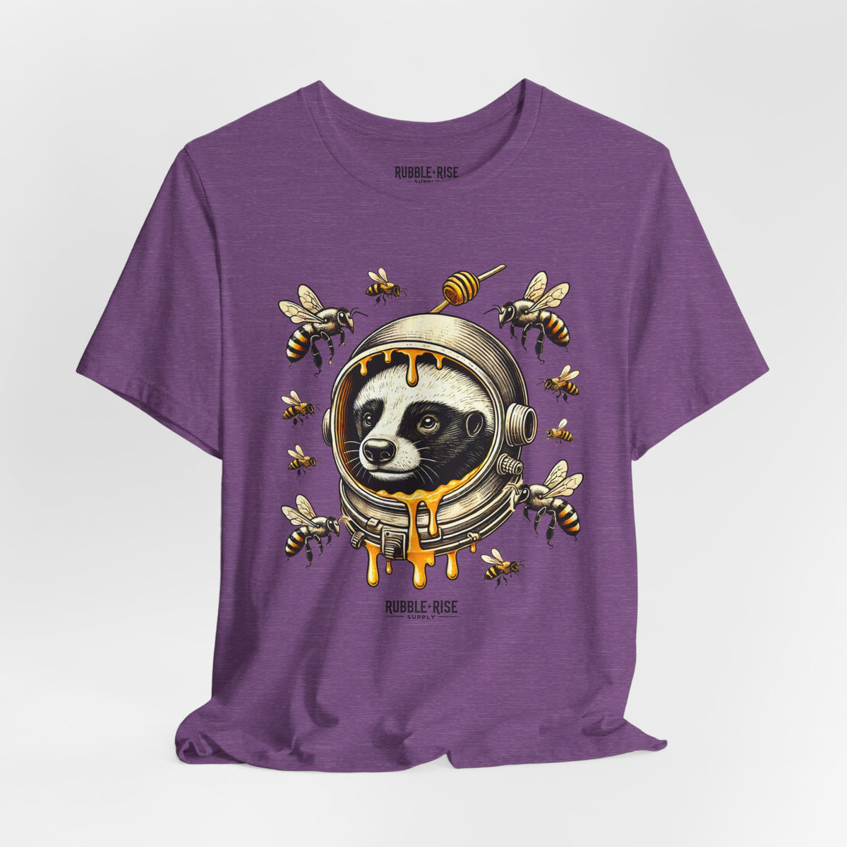 Astronaut Badger Honey Bee t-shirt