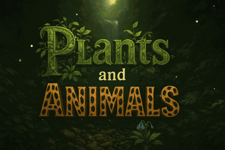 Plants and Animals Tees