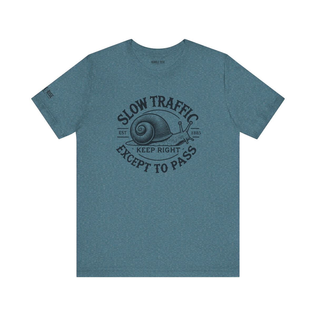 Funny snail traffic humor graphic tee, photo 12