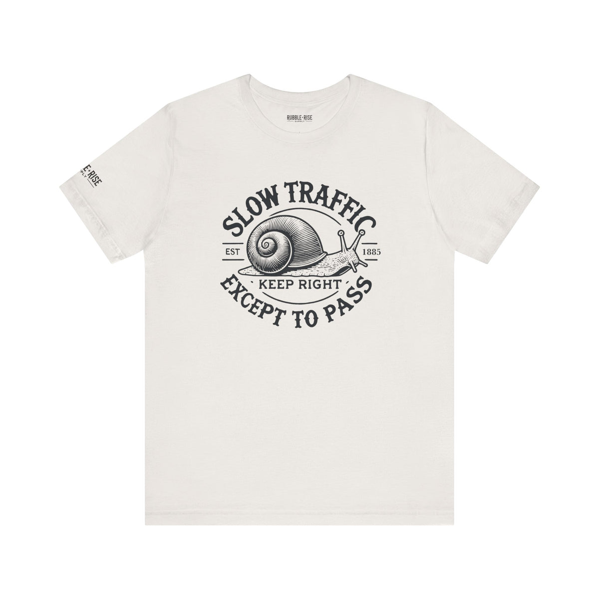 Funny snail traffic humor graphic tee, photo 16