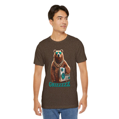 Grizzzzz Bear Retro Hip Hop t-shirt
