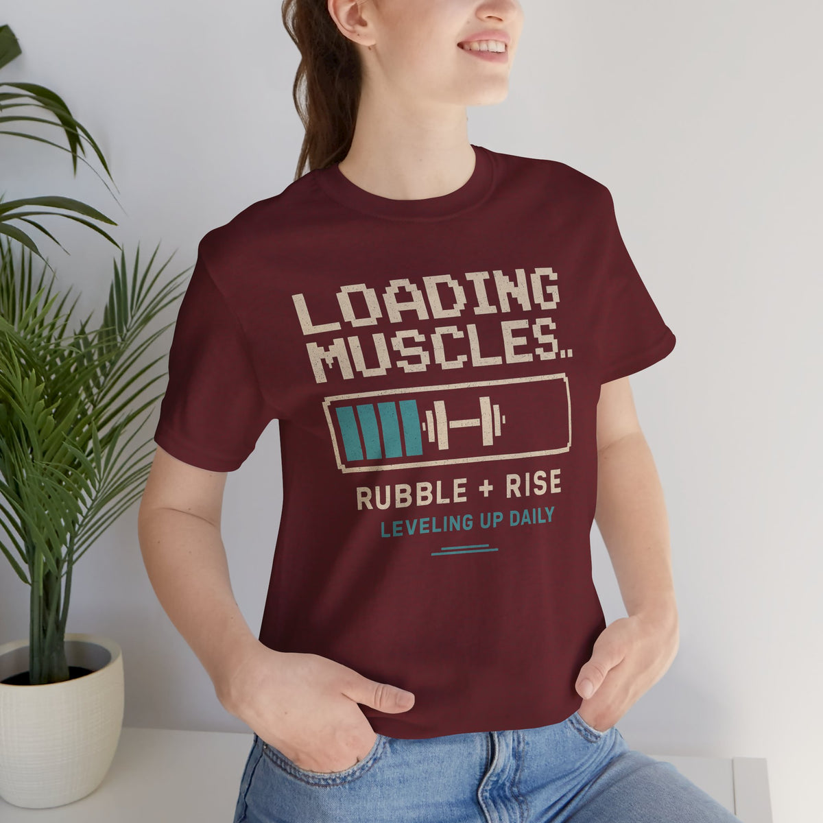 Loading Muscles Motivation t-shirt