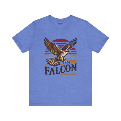Vintage Falcon Bird Lover t-shirt in heather columbia blue