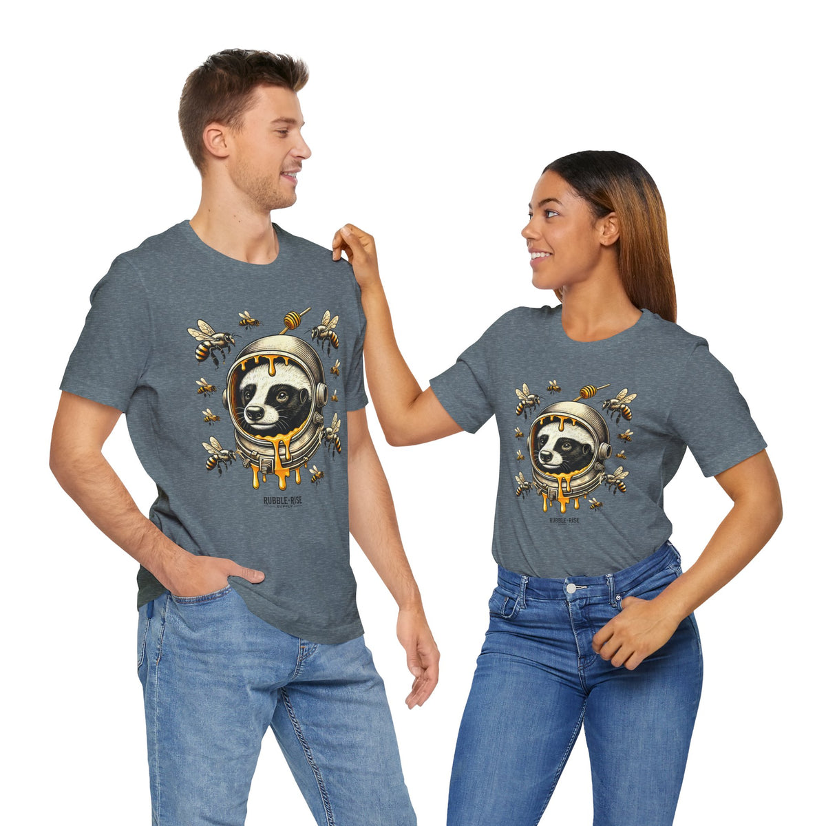 Astronaut Badger Honey Bee t-shirt