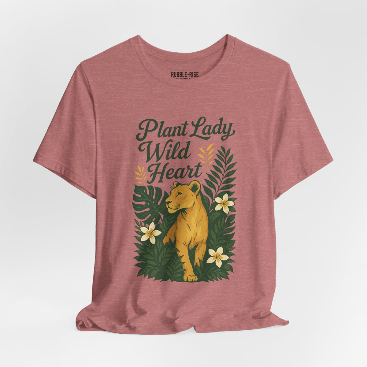 Plant Lady Wild Heart Nature t-shirt in heather mauve