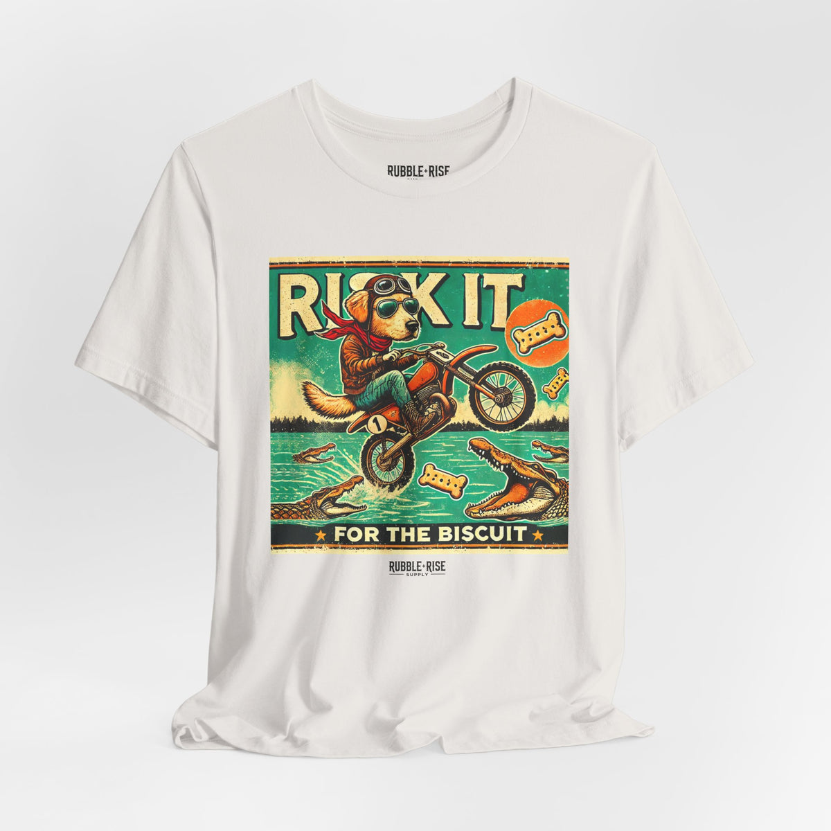 Risk It for the Biscuit Dog Adventure t-shirt