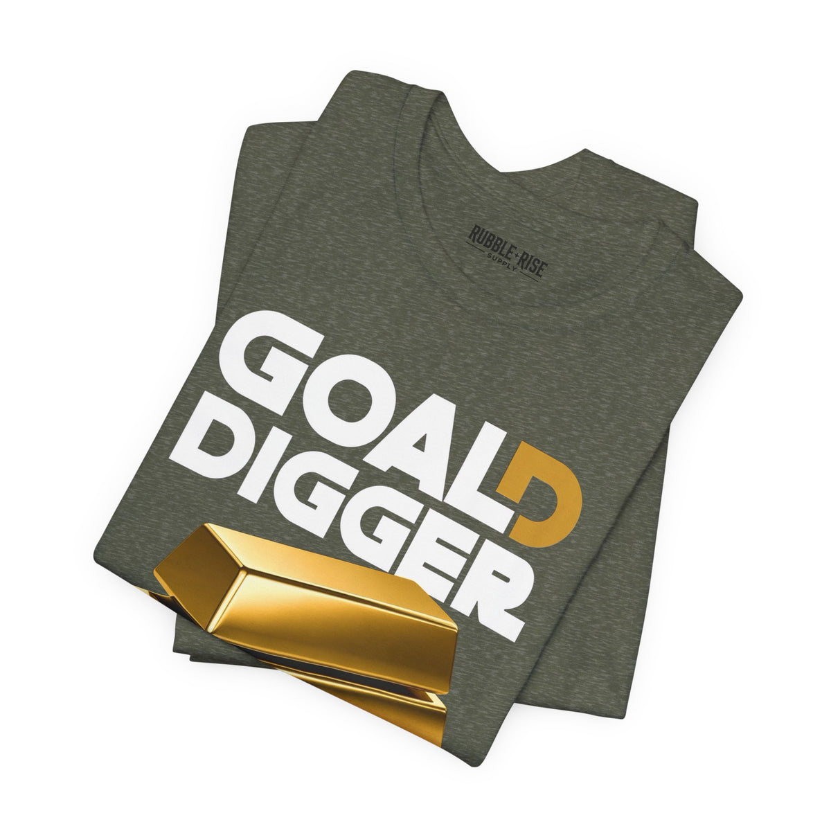 Goal Digger Gold Bars T-Shirt | Motivational Money Design