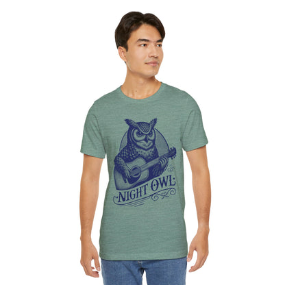 Night Owl Guitarist Music t-shirt