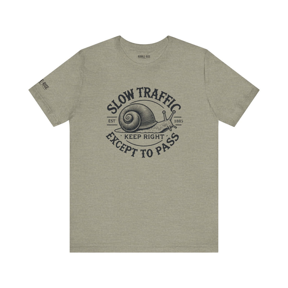 Funny snail traffic humor graphic tee, photo 14