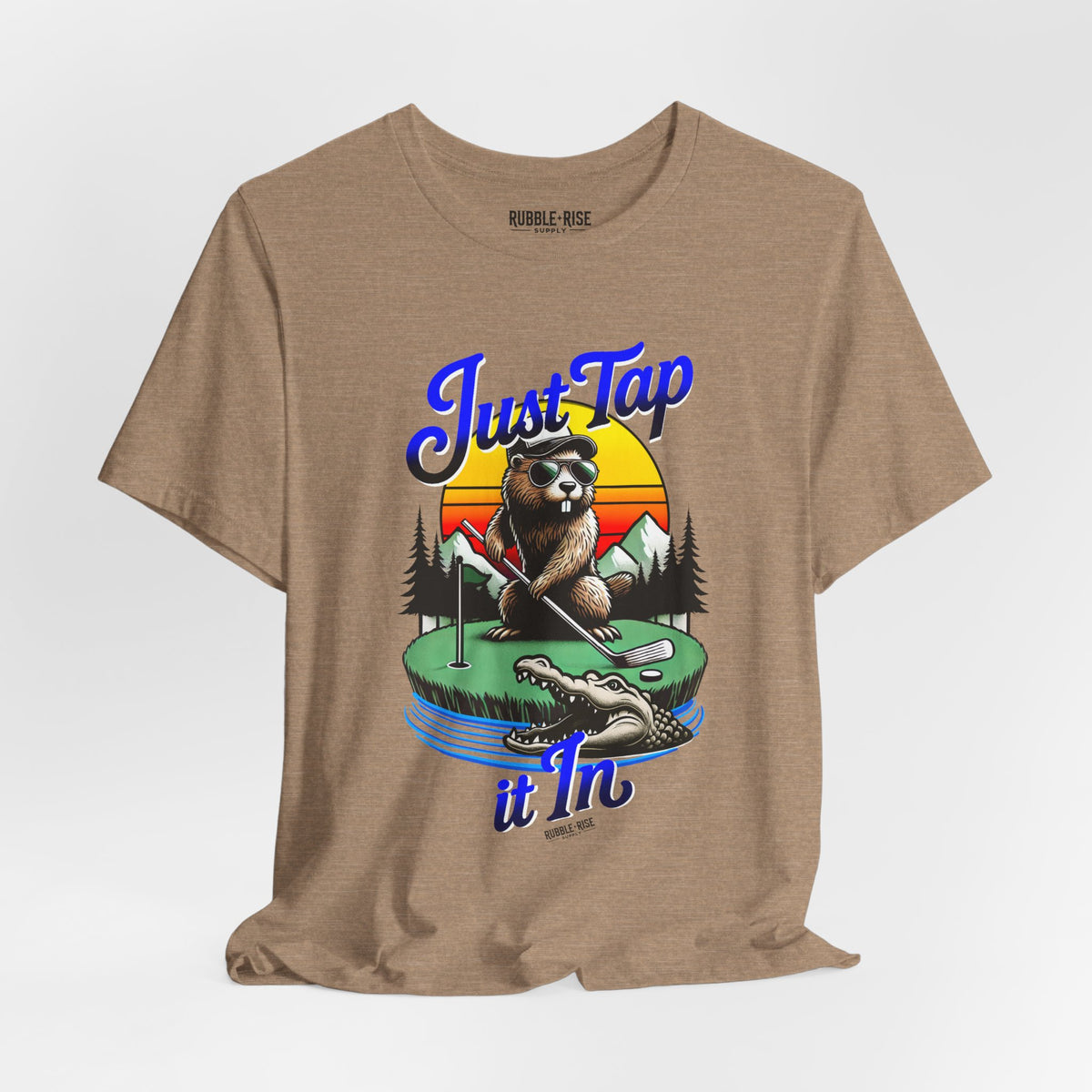 Just Tap It In golf graphic tee, Vintage White