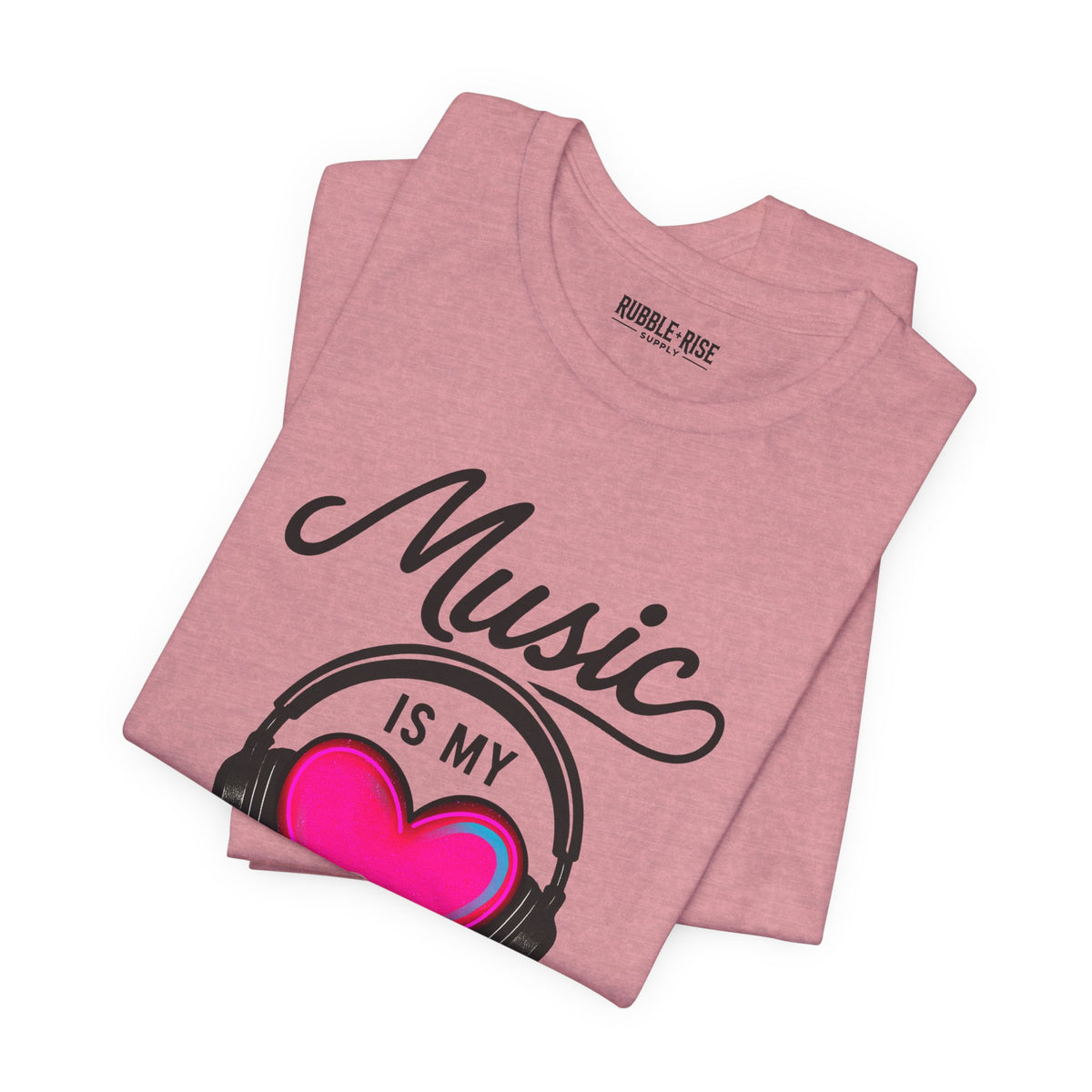 Music Is My Love Language Heart t-shirt
