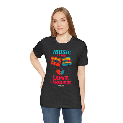 Music Is My Love Language Retro Music t-shirt