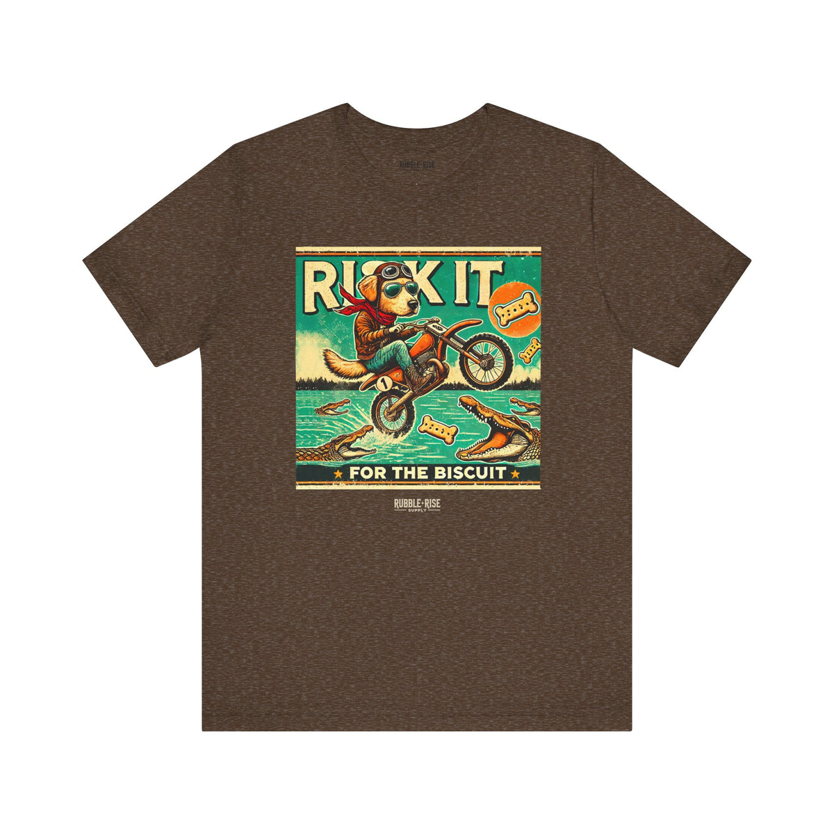 Risk It for the Biscuit Dog Adventure t-shirt