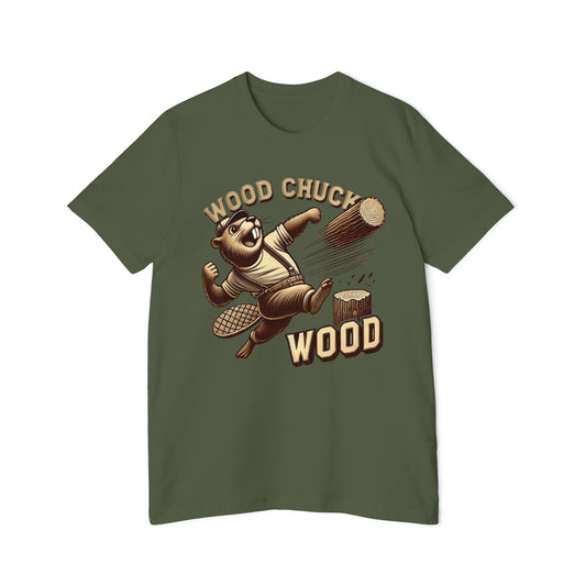 Wood Chuck Wood t-shirt in military green