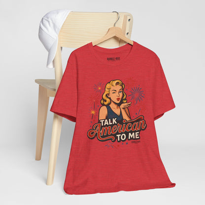 Talk American to Me Retro Pop Art t-shirt