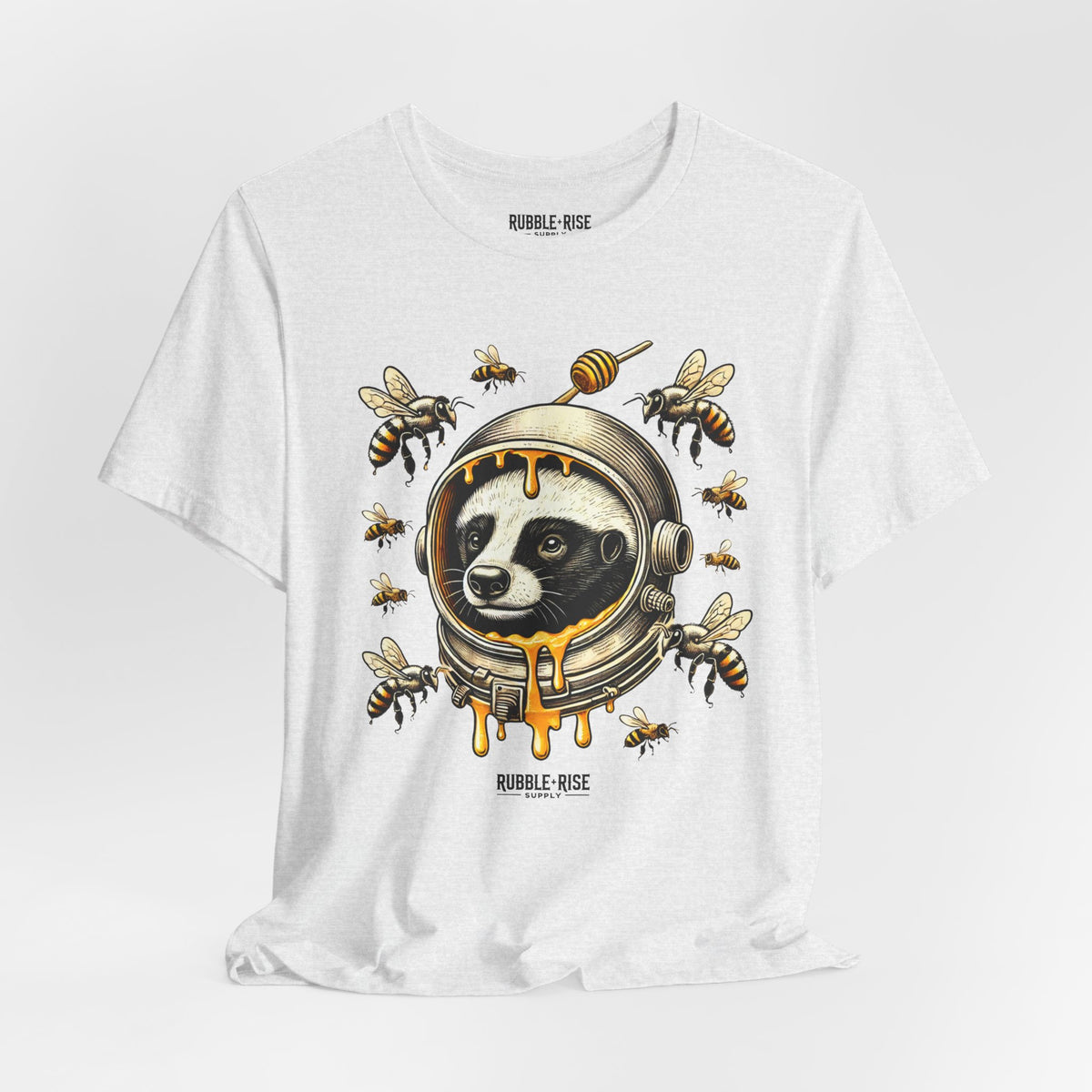 Astronaut Badger Honey Bee t-shirt