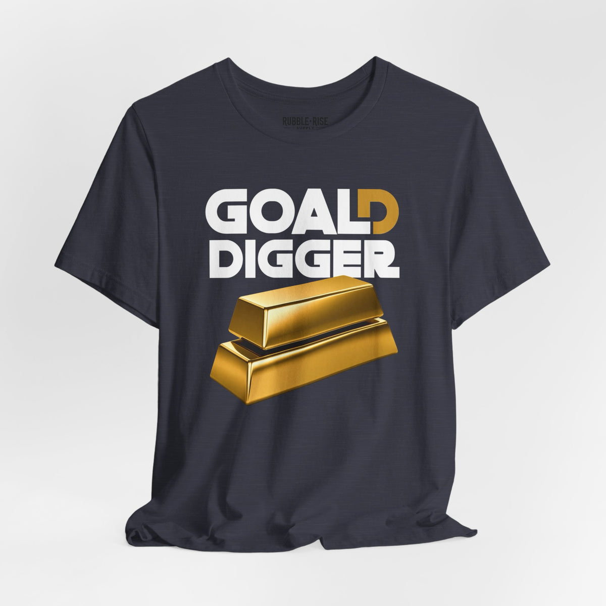 Goal Digger Gold Bars T-Shirt | Motivational Money Design