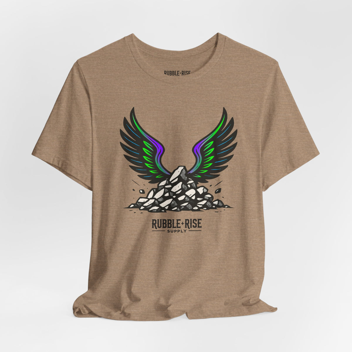 Take Flight t-shirt in heather tan