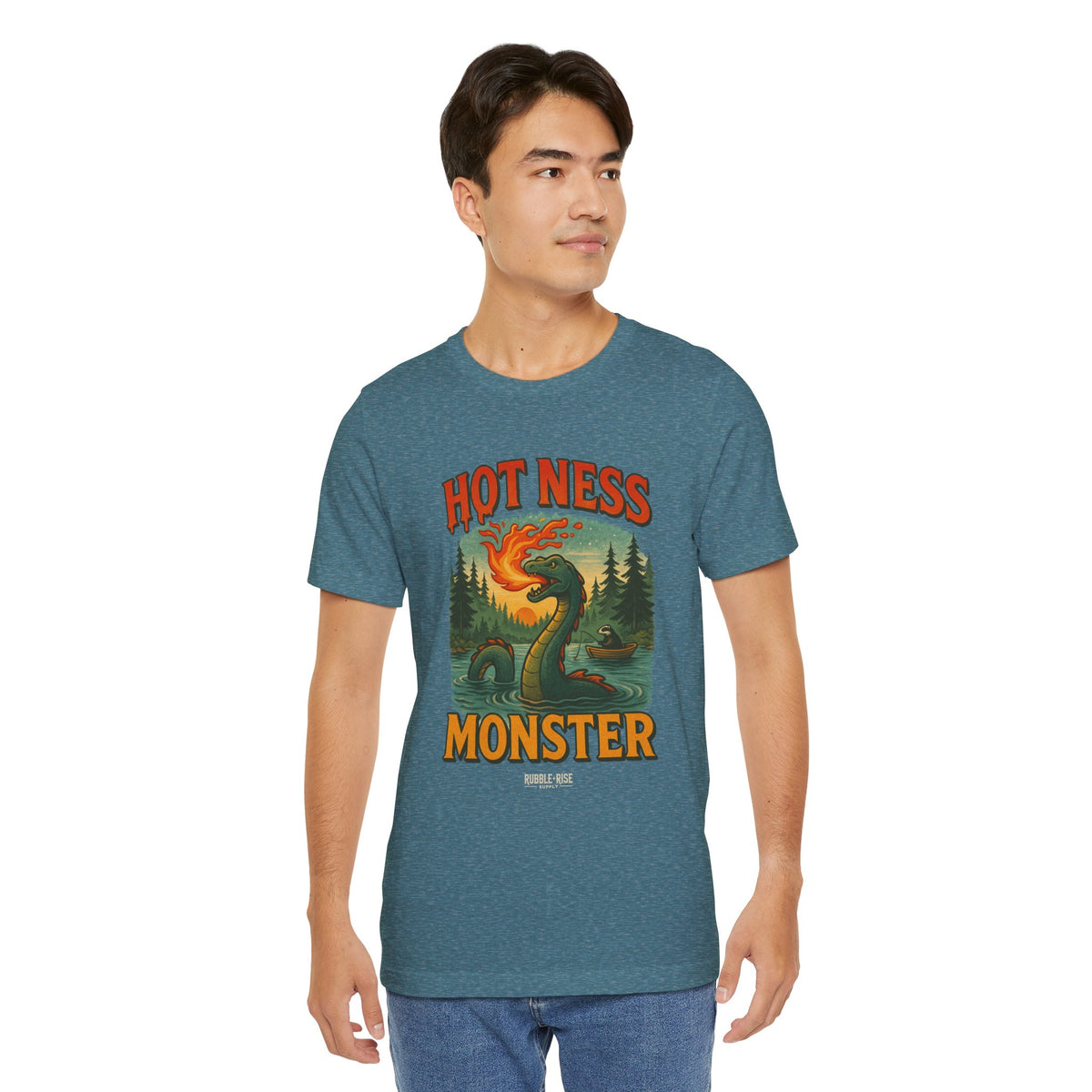 Hot Ness Monster camping graphic tee, photo 8