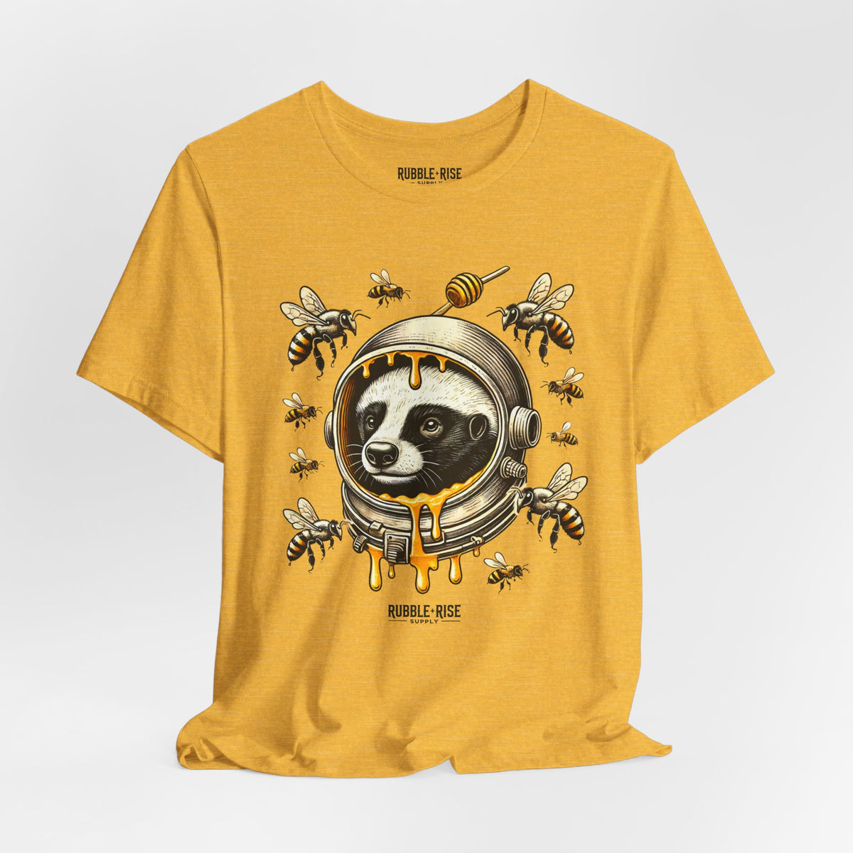 Astronaut Badger Honey Bee t-shirt
