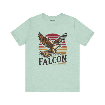 Vintage Falcon Bird Lover t-shirt in heather prism mint