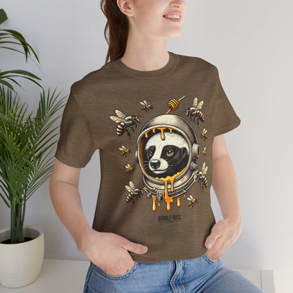 Astronaut Badger Honey Bee t-shirt