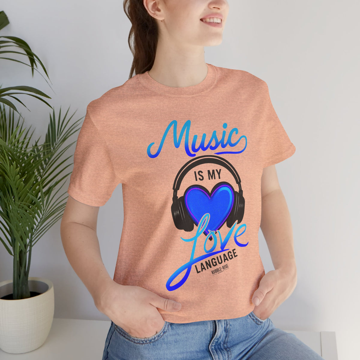 Music Is My Love Language Headphone t-shirt