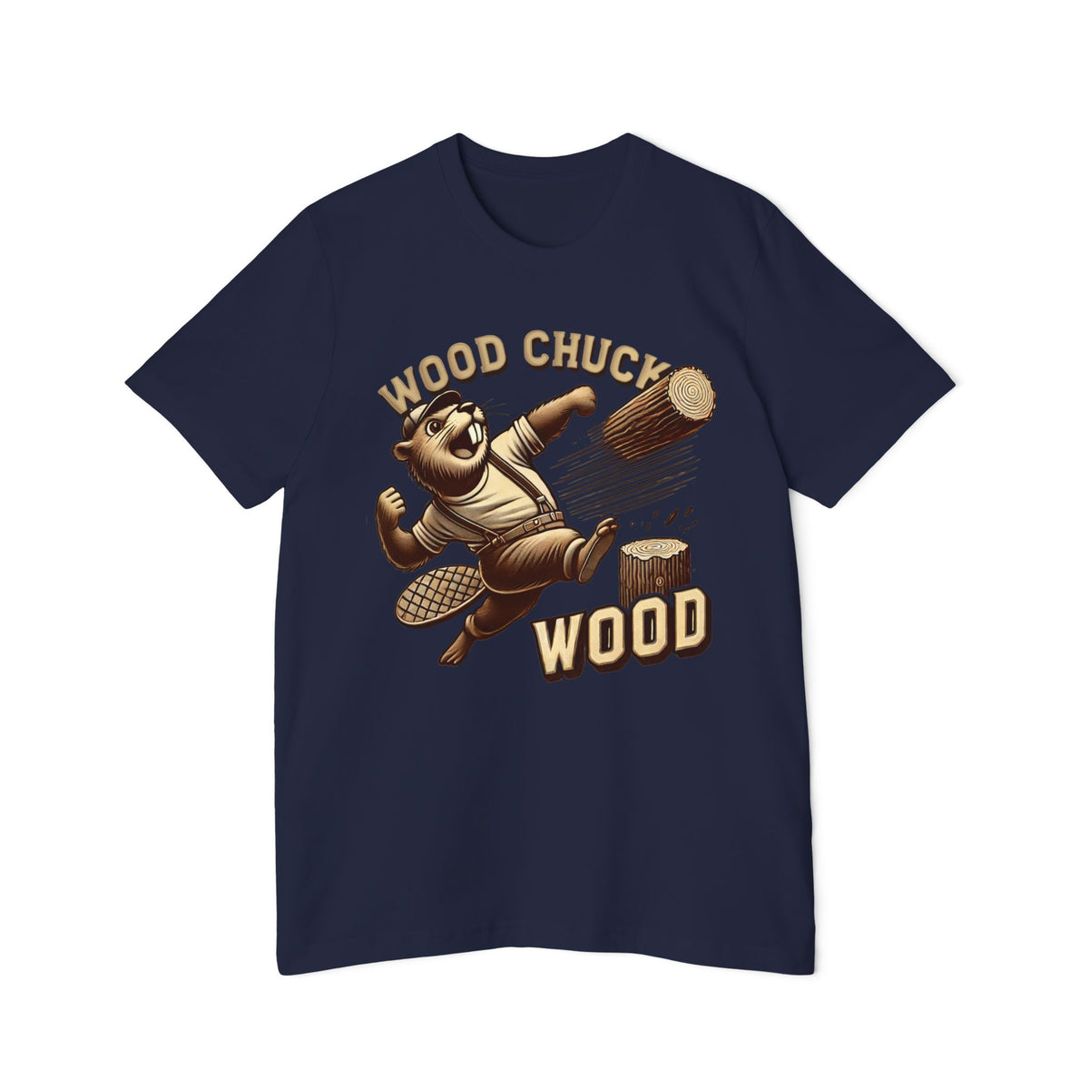 Wood Chuck Wood t-shirt in navy