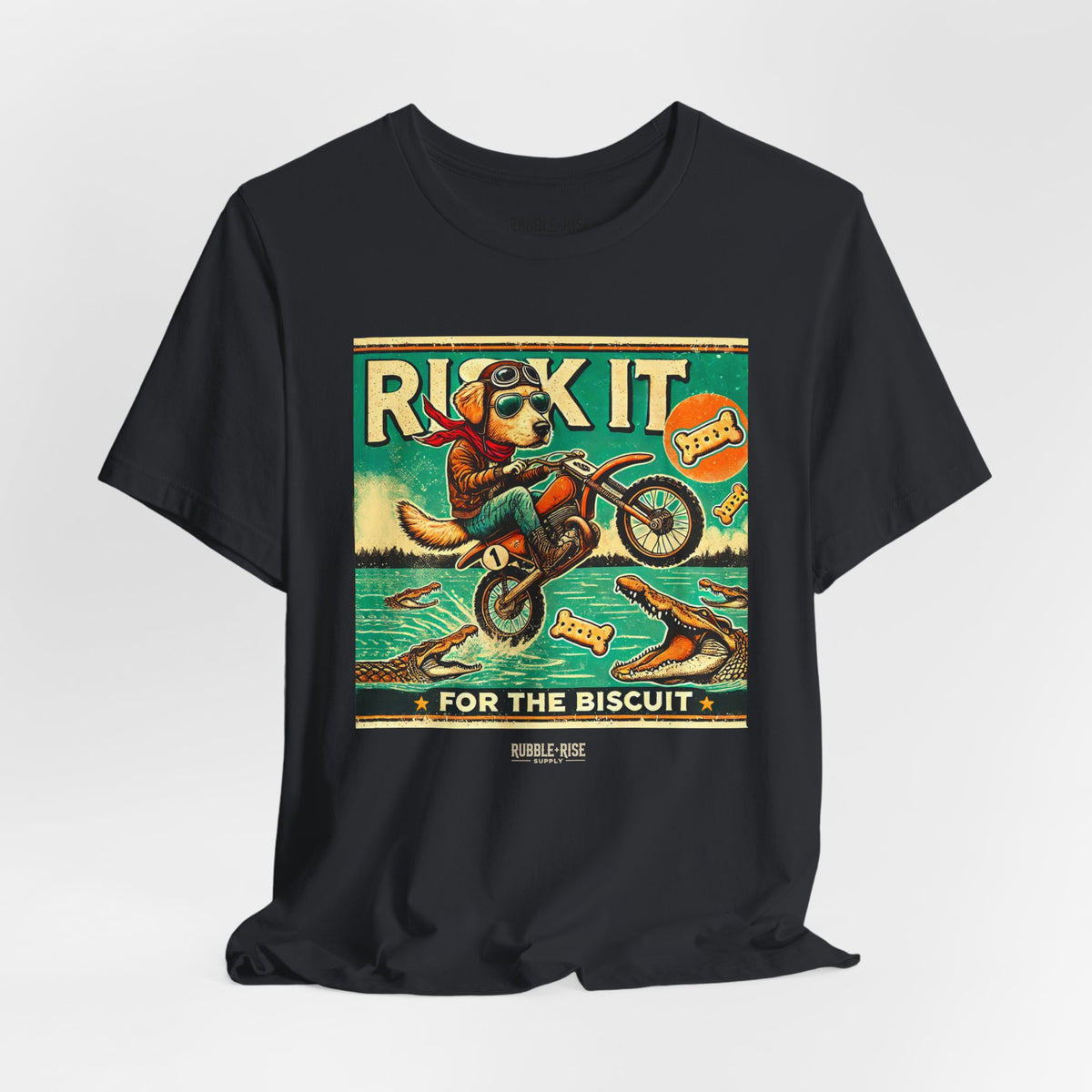 Risk It for the Biscuit Dog Adventure t-shirt