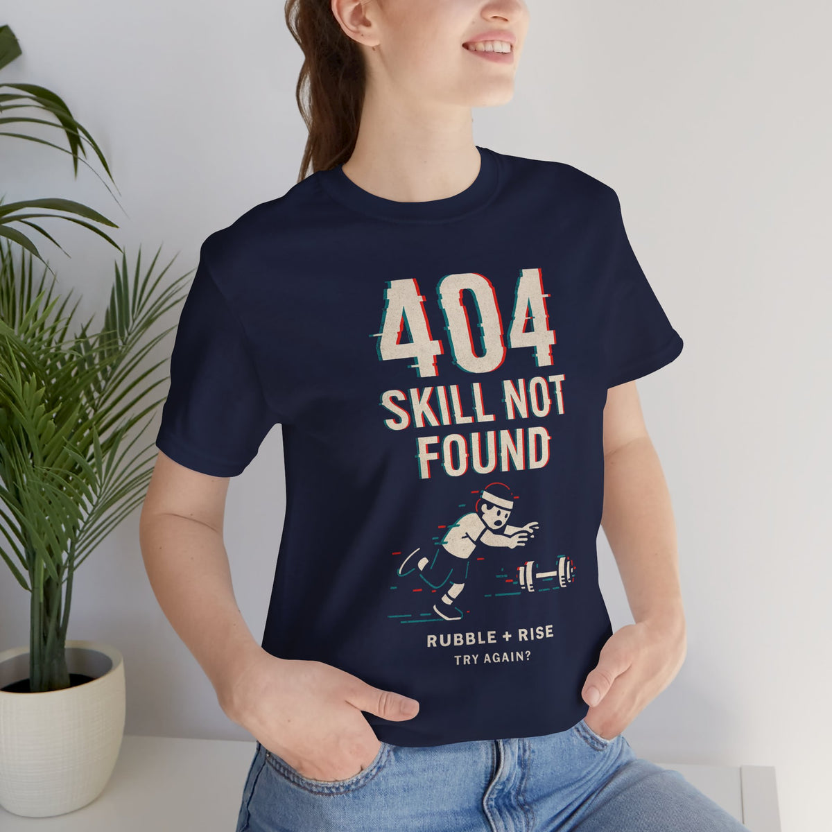 404 Skill Not Found gamer graphic tee, photo 5