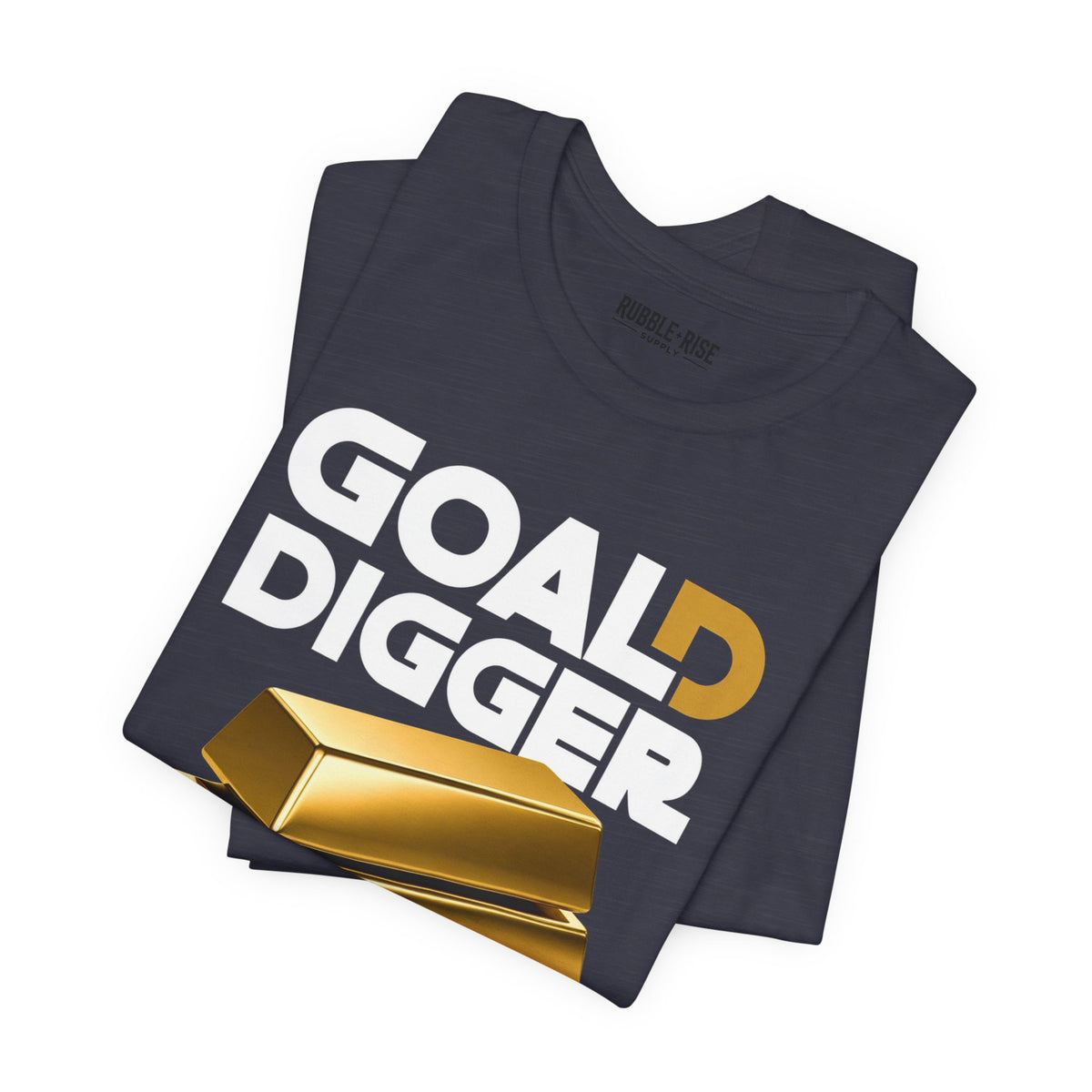 Goal Digger Gold Bars T-Shirt | Motivational Money Design