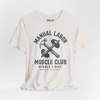 Manual Labor Muscle Club t-shirt in vintage white