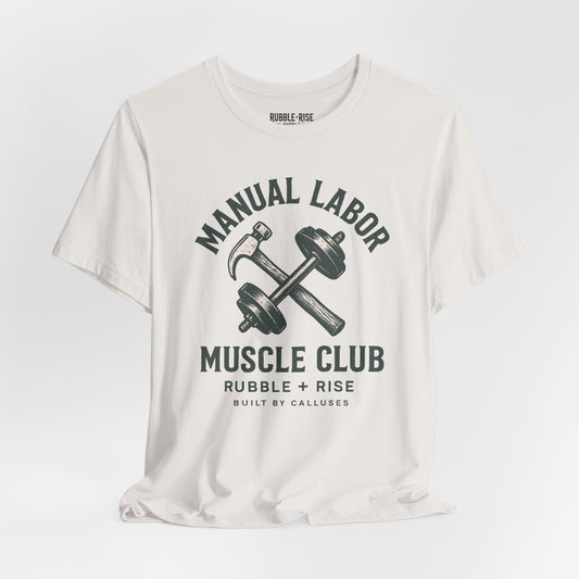 Manual Labor Muscle Club t-shirt in vintage white