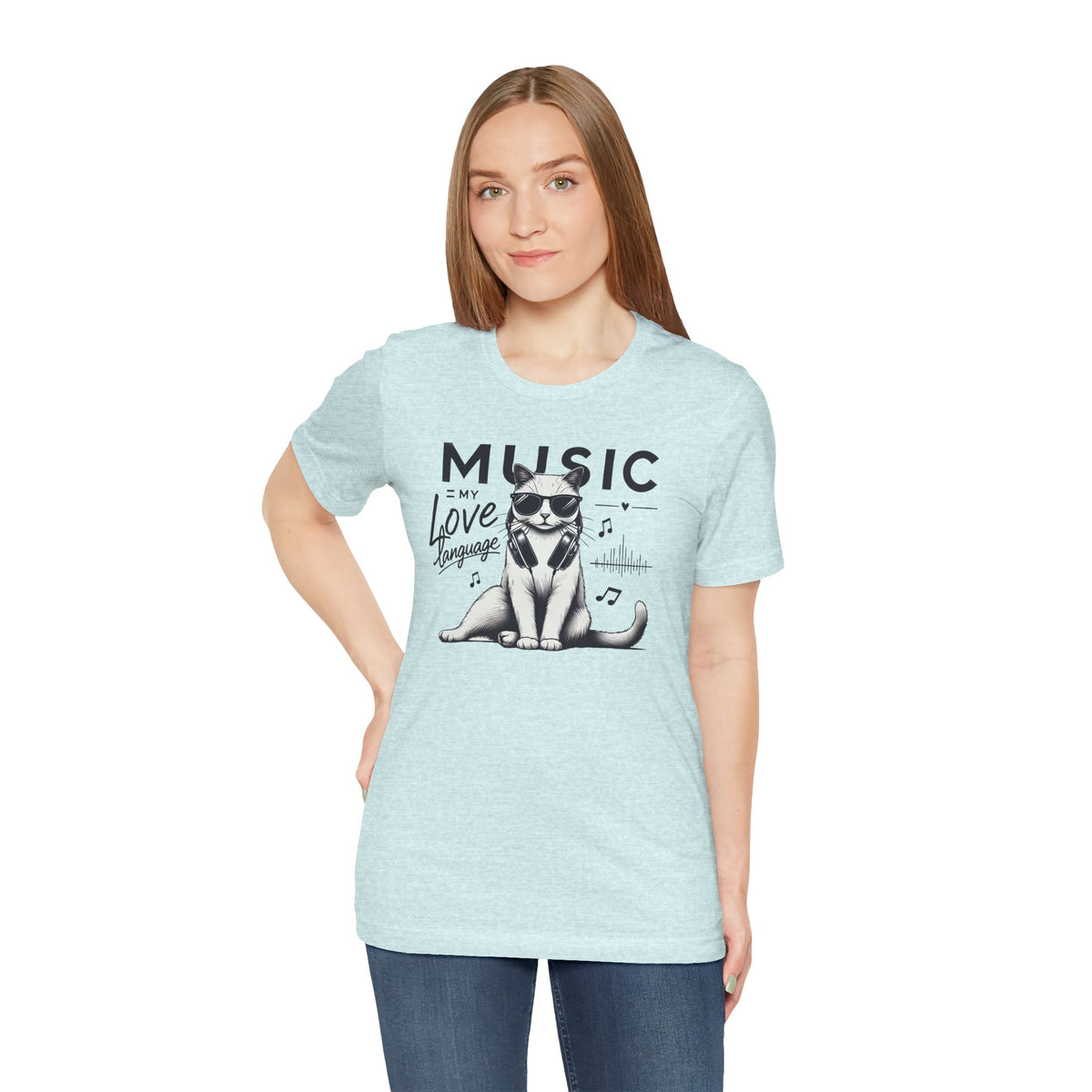 Music Is My Love Language Cat t-shirt