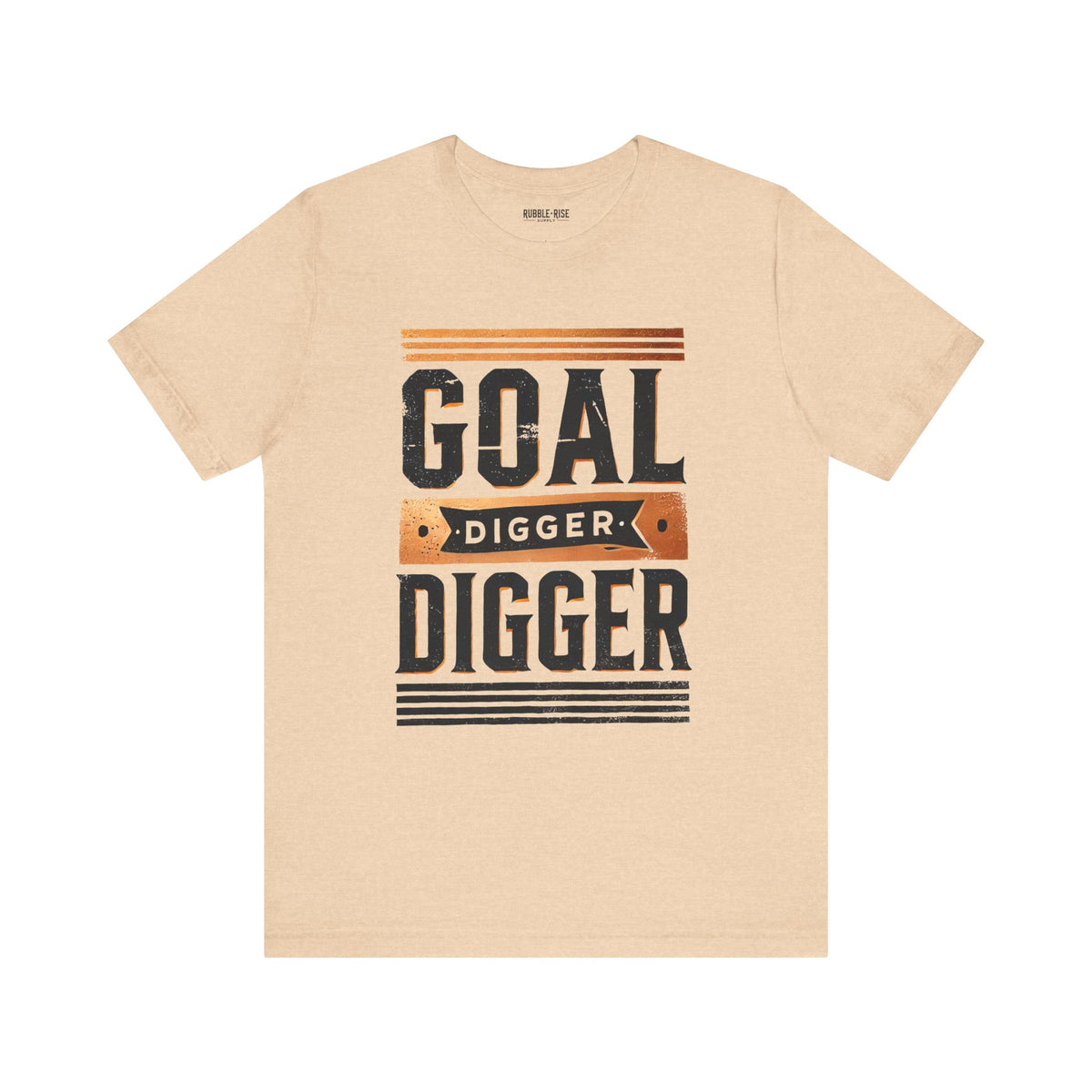 Goal Digger t-shirt in heather sand dune