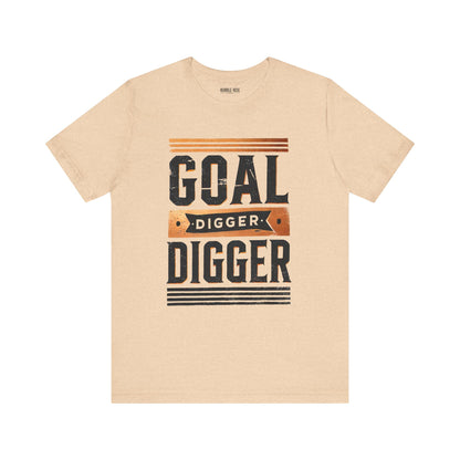 Goal Digger t-shirt in heather sand dune