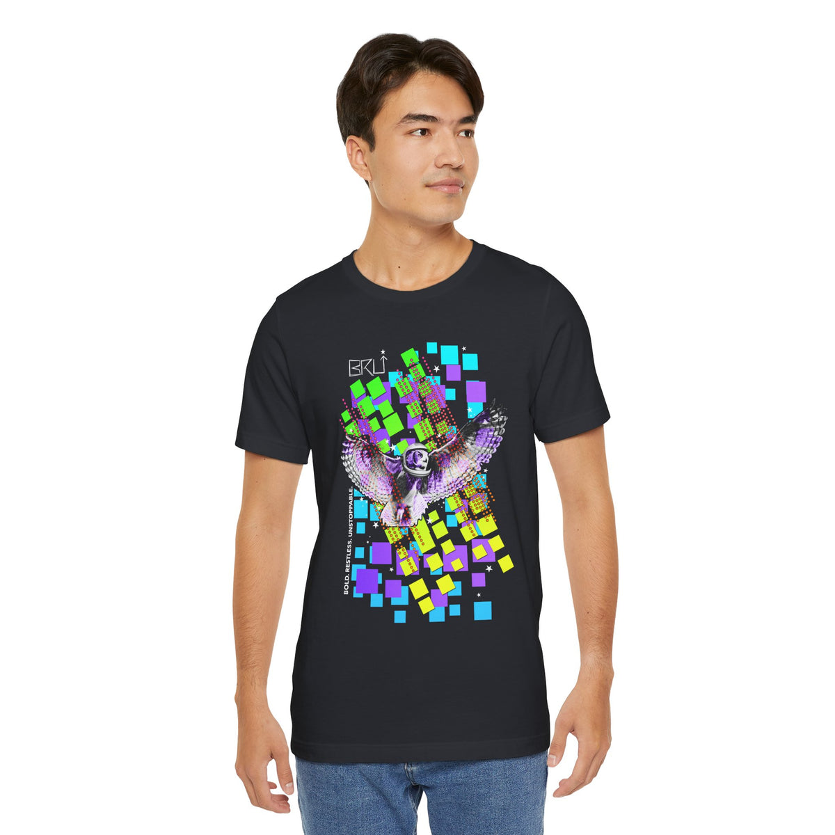Take It to the Moon Owl Neon t-shirt