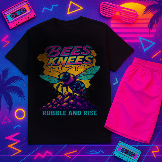 Bee's Knees 80s throwback bee graphic tee, photo 1