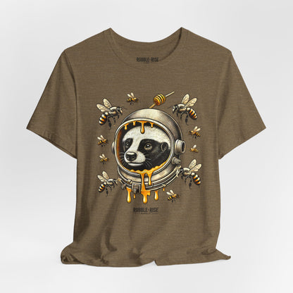 Astronaut Badger Honey Bee t-shirt