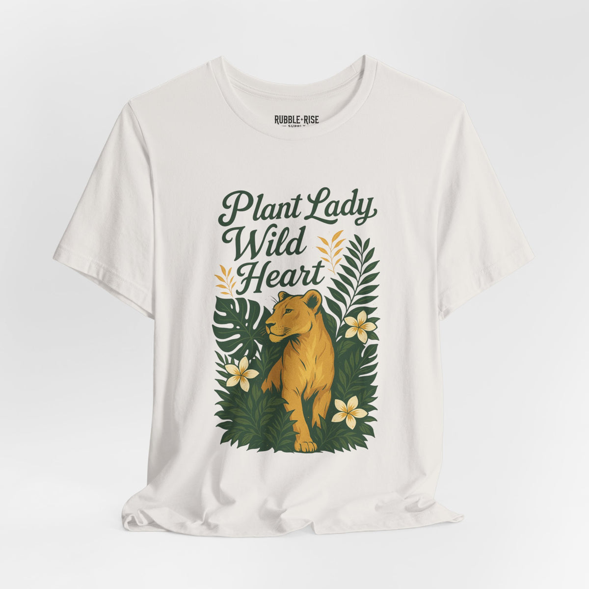 Plant Lady Wild Heart Nature t-shirt in vintage white