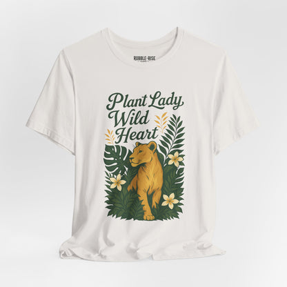Plant Lady Wild Heart Nature t-shirt in vintage white