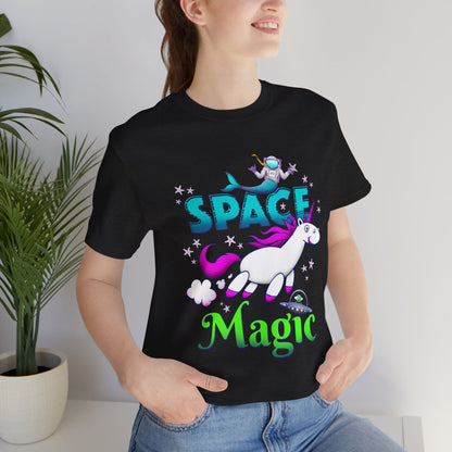 Space Magic Unicorn Fantasy t-shirt