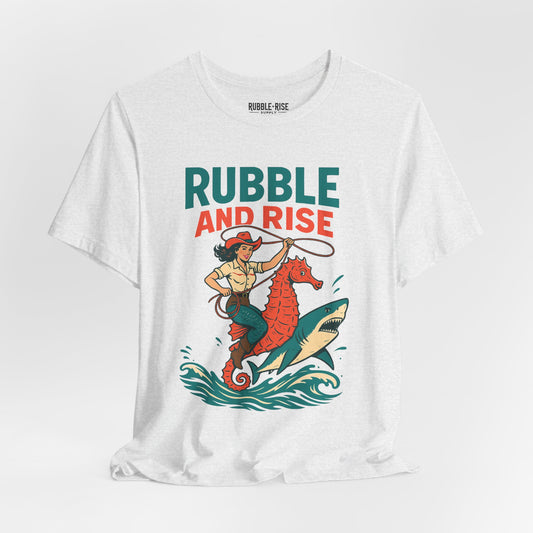 Surfing Adventure Rodeo t-shirt in ash