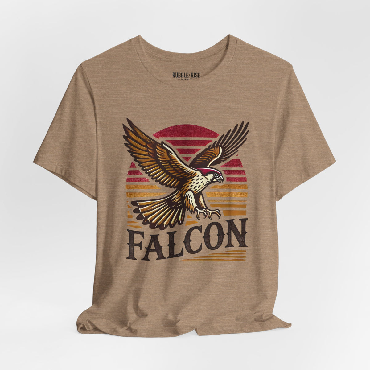 Vintage Falcon Bird Lover t-shirt in heather tan