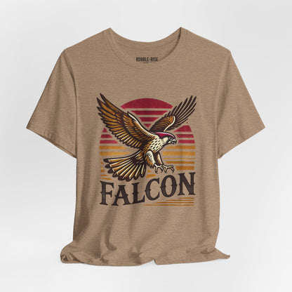 Vintage Falcon Bird Lover t-shirt in heather tan