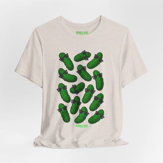Pickles and Shades Pattern t-shirt in heather dust