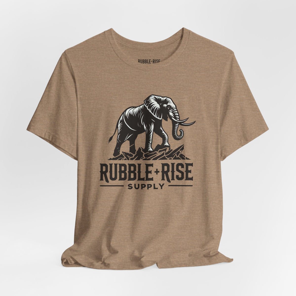 Adventure Elephant Nature Lover t-shirt in heather tan