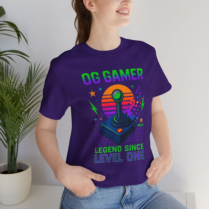 OG Gamer Legend Since Level One t-shirt