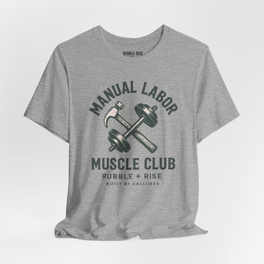 Manual Labor Muscle Club t-shirt in athletic heather
