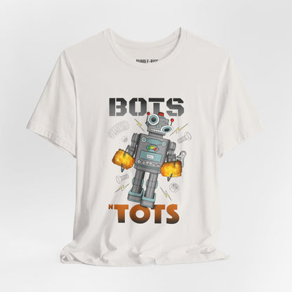 Bots n Tots Cartoon Robot t-shirt in vintage white